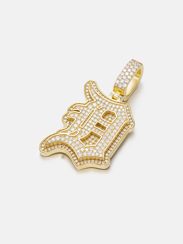 Custom Made D Moissanite Pendant