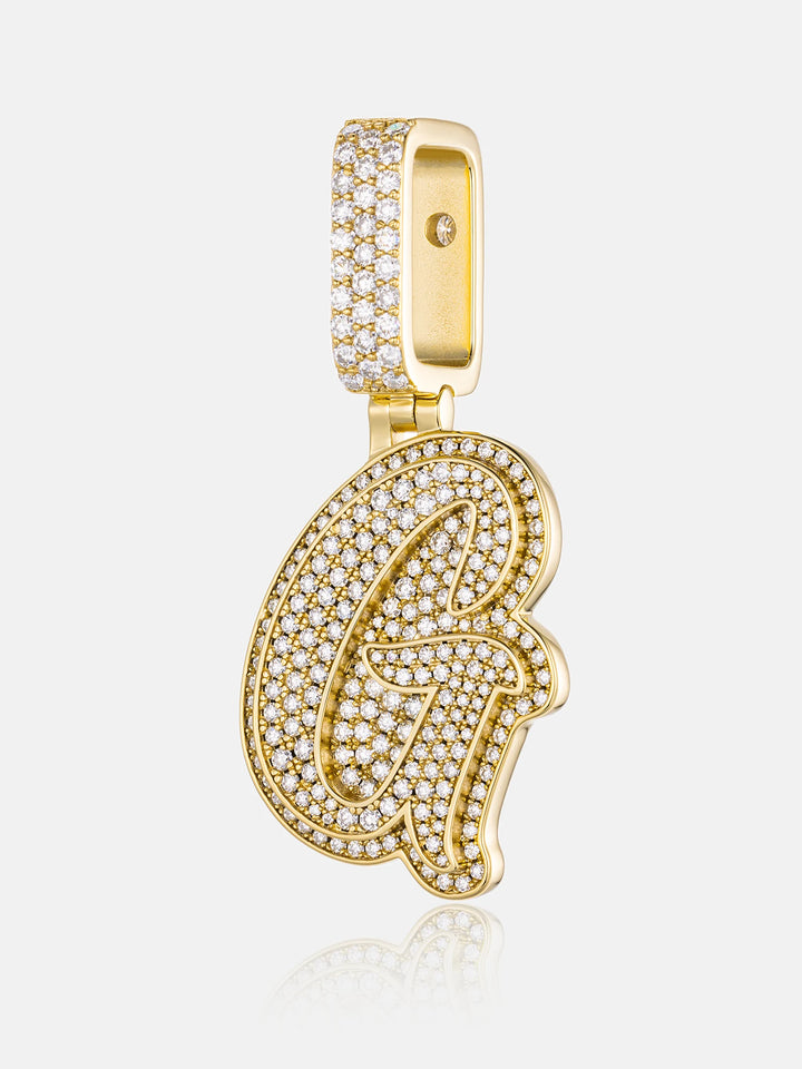 Custom Made G Moissanite Pendant