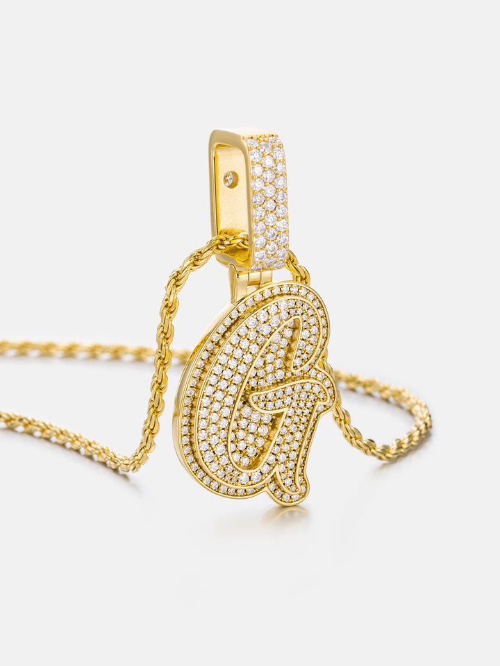 Custom Made G Moissanite Pendant