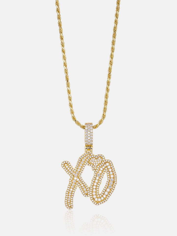 Custom Made XO Moissanite Pendant