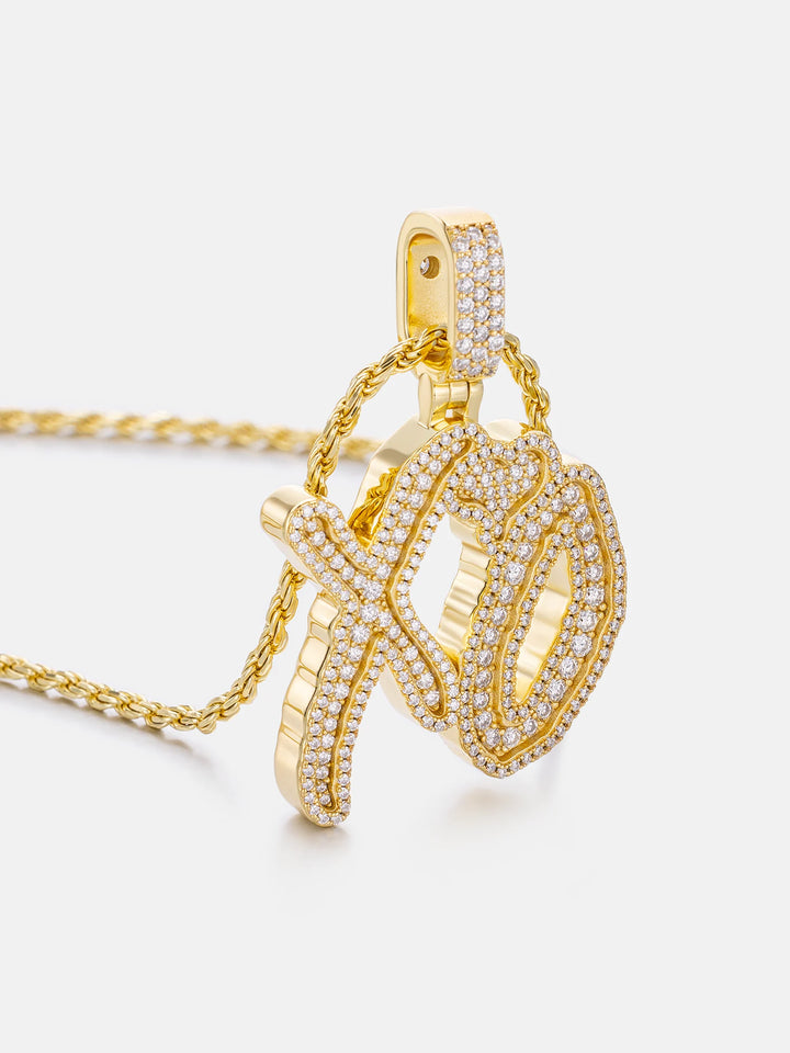 Custom Made XO Moissanite Pendant