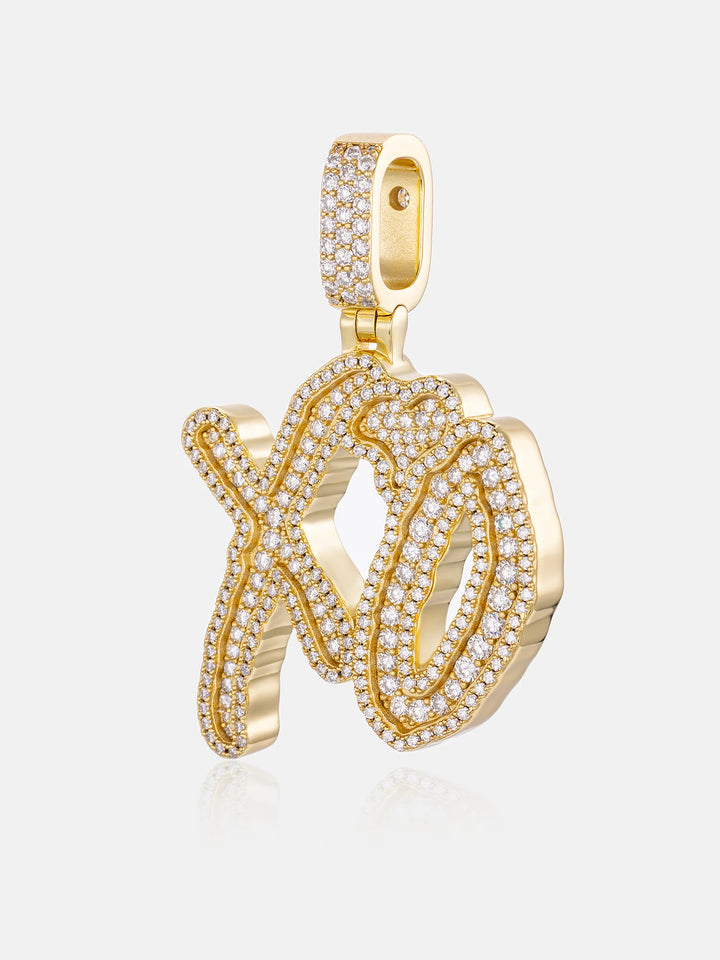 Custom Made XO Moissanite Pendant