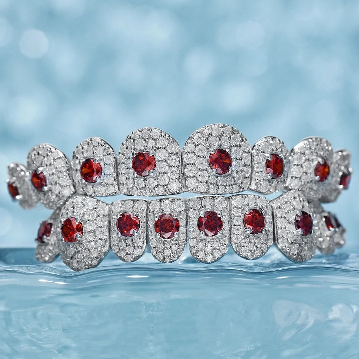 Custom Red Gemstone Grillz