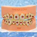 Custom Red Gemstone Grillz