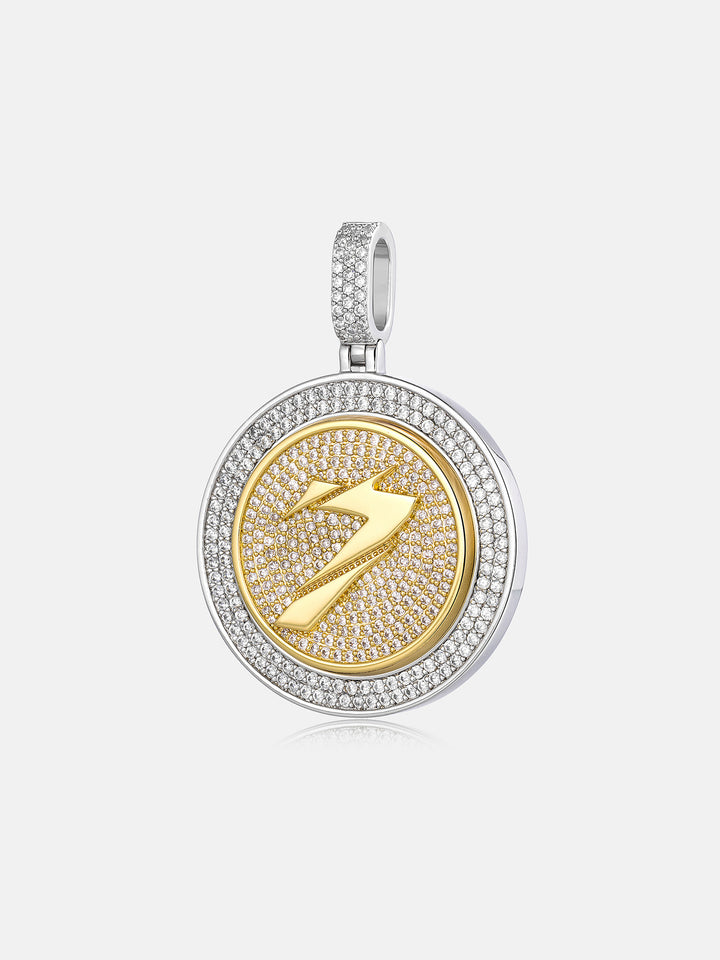 Custom Rotatable Number Medallion Pendant - ICEGIANT