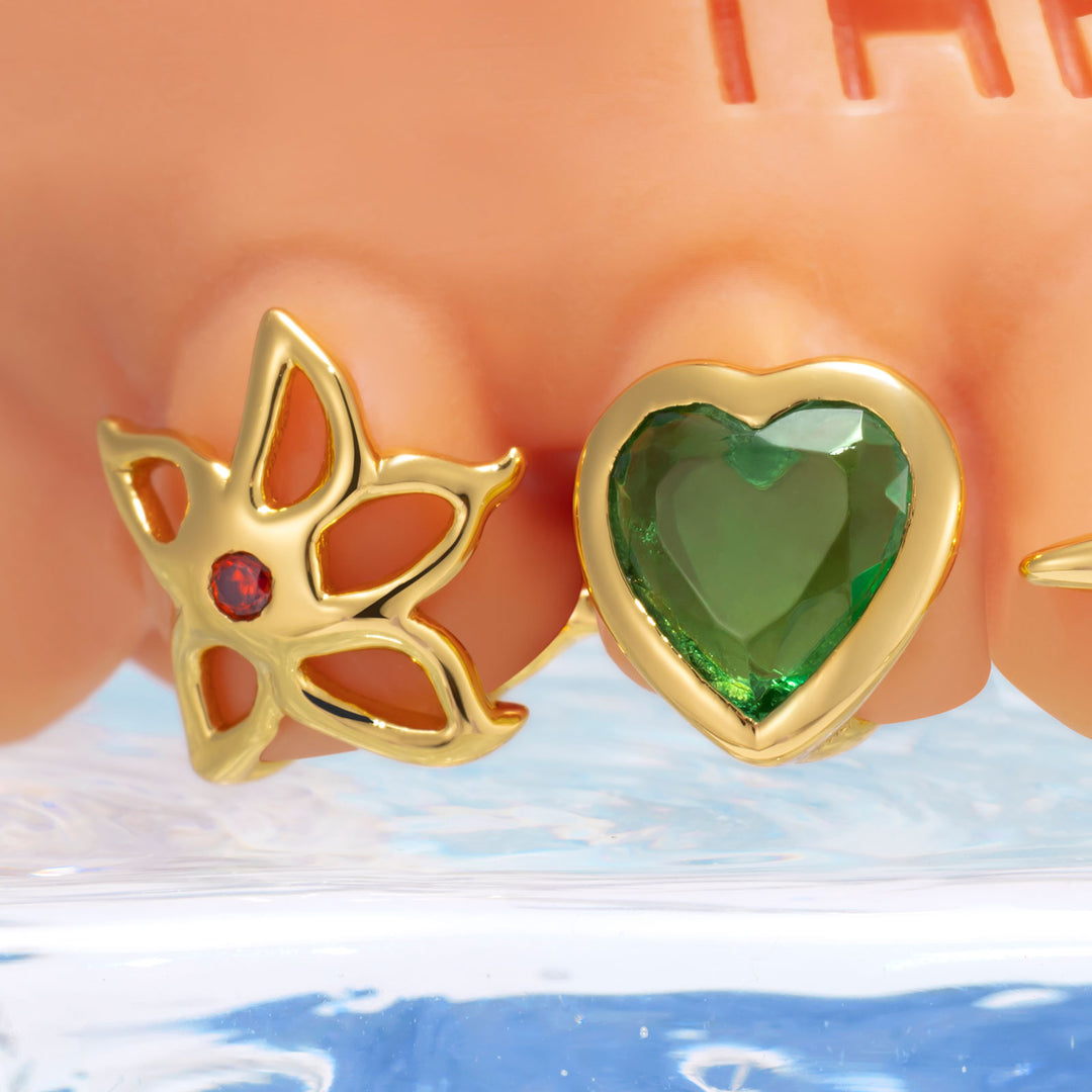 Custom Ruby & Leopard Grillz