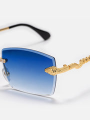 Custom Snake Moissanite Sunglasses In Yellow Gold