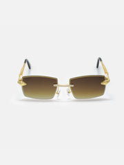 Custom Snake Moissanite Sunglasses In Yellow Gold