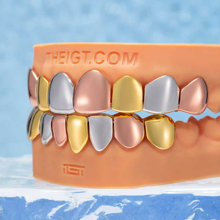 Custom Tri-Tone Solid Grillz