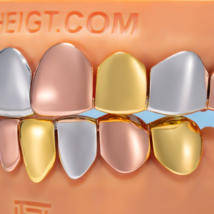 Custom Tri-Tone Solid Grillz