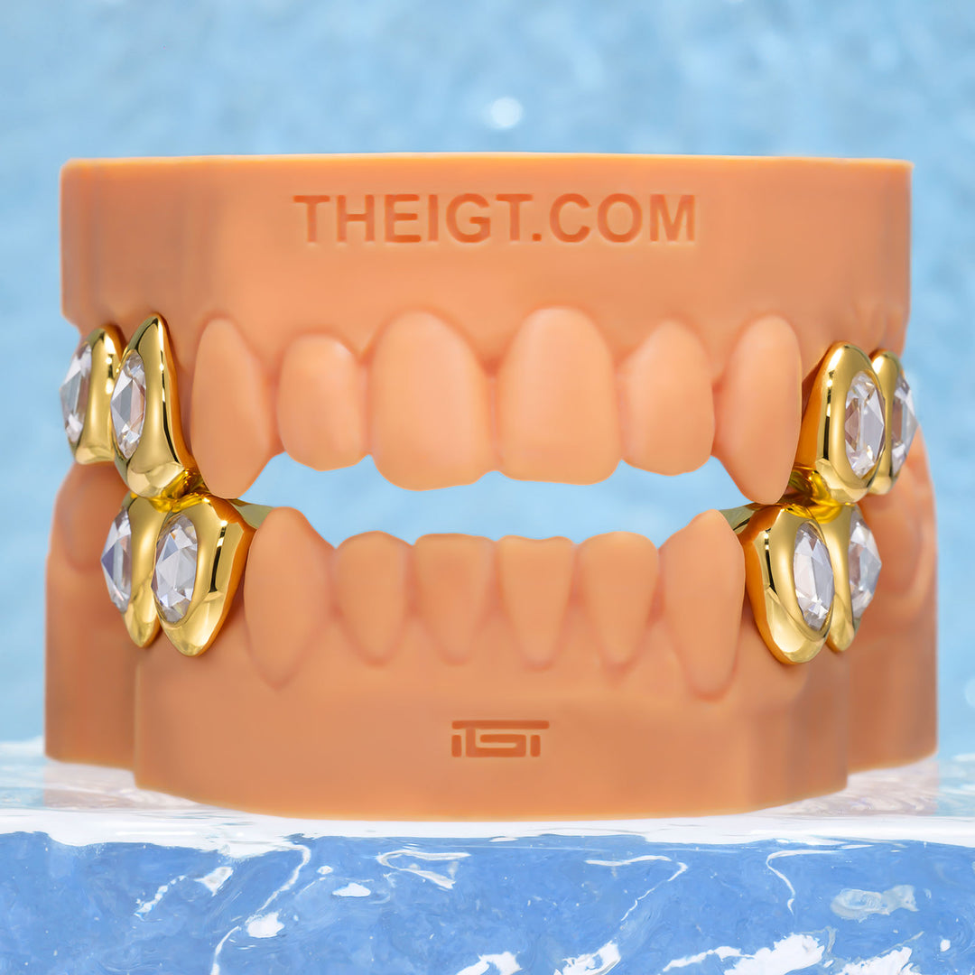 Custom Unique Single Oval Moissanite Grillz