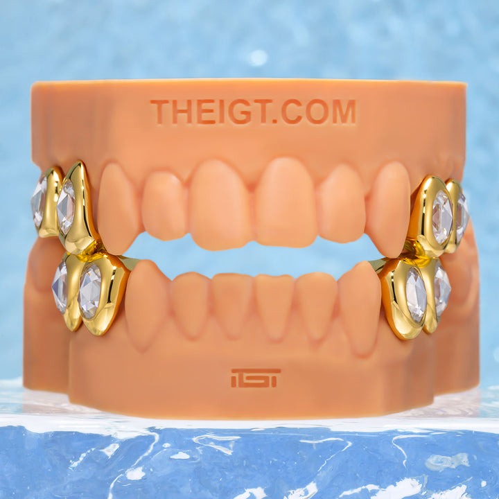 Custom Unique Single Oval Moissanite Grillz