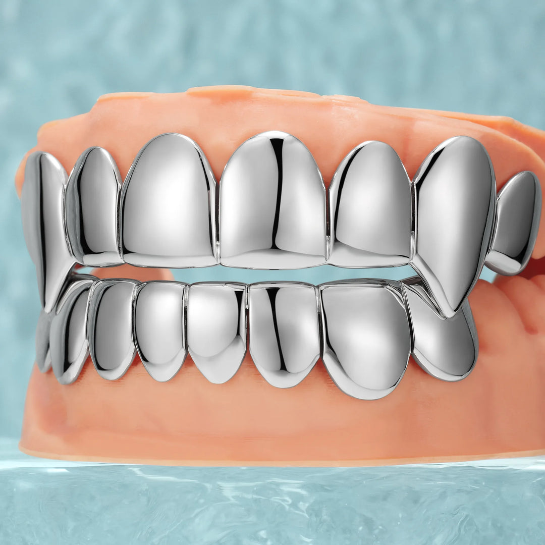 Custom Vampire Polished Gold Grillz