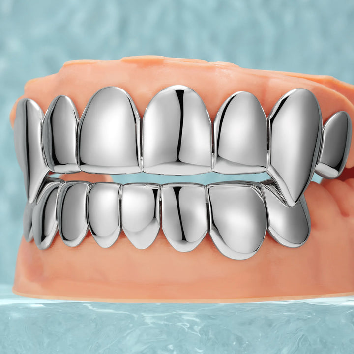 Custom Vampire Polished Gold Grillz