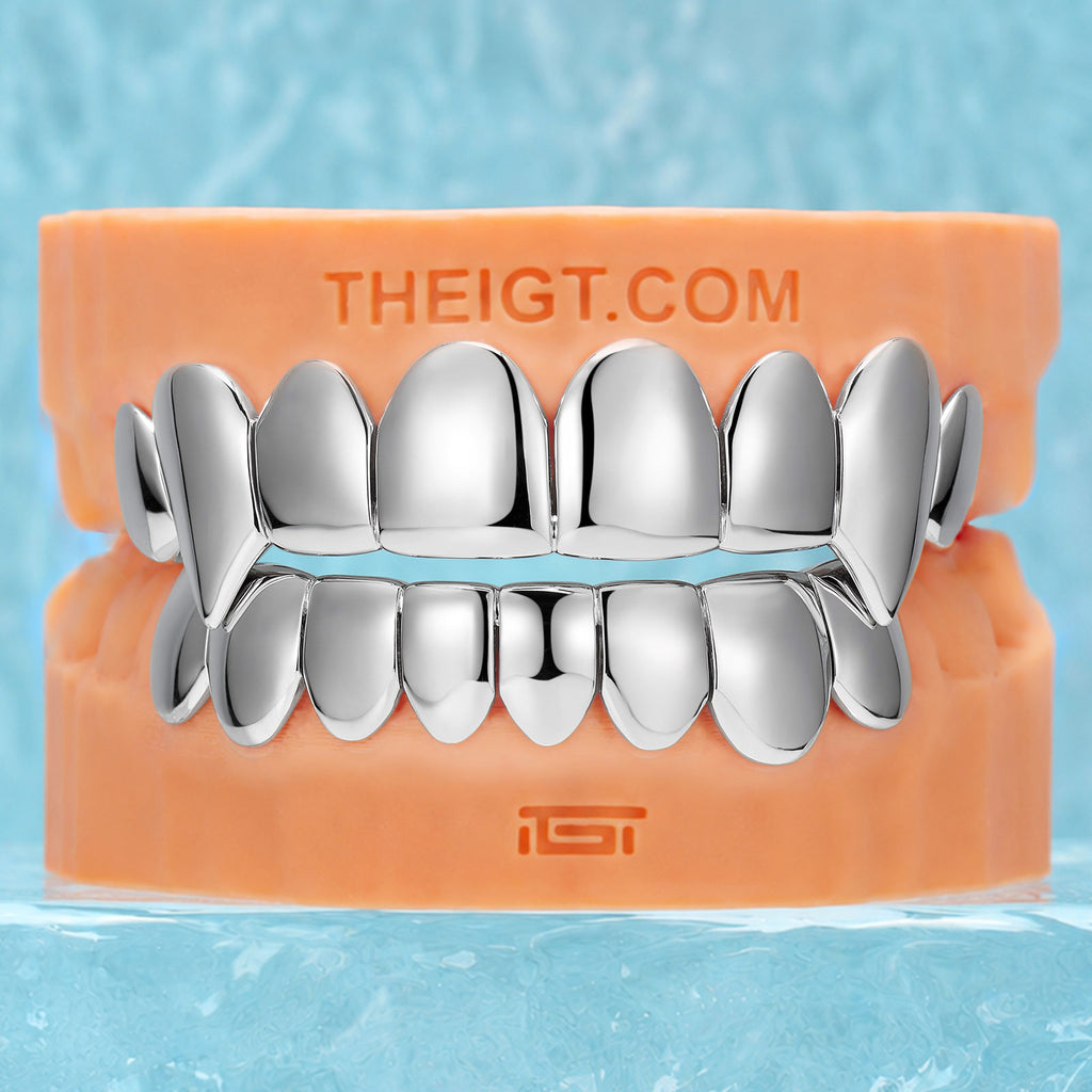 Custom Silver Grillz - Vampire Fangs - IGT – ICEGIANT