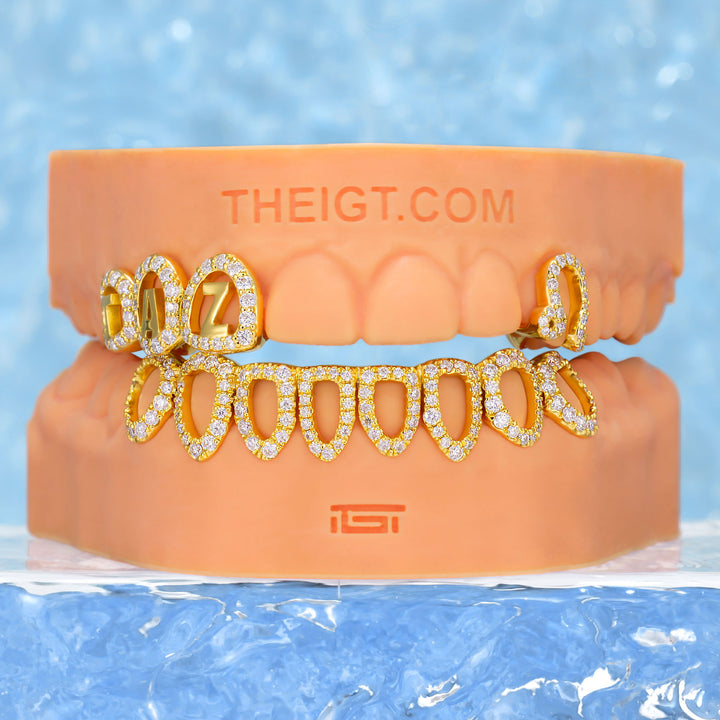 Custom Zodiac Initials Bar Grillz