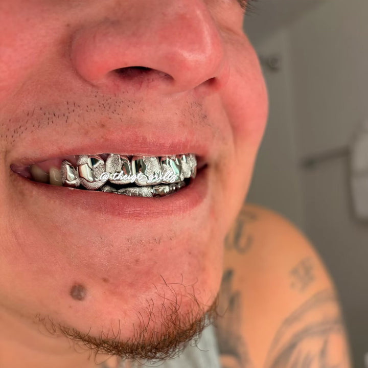 Custom Jigsaw Diamond Dust Grillz