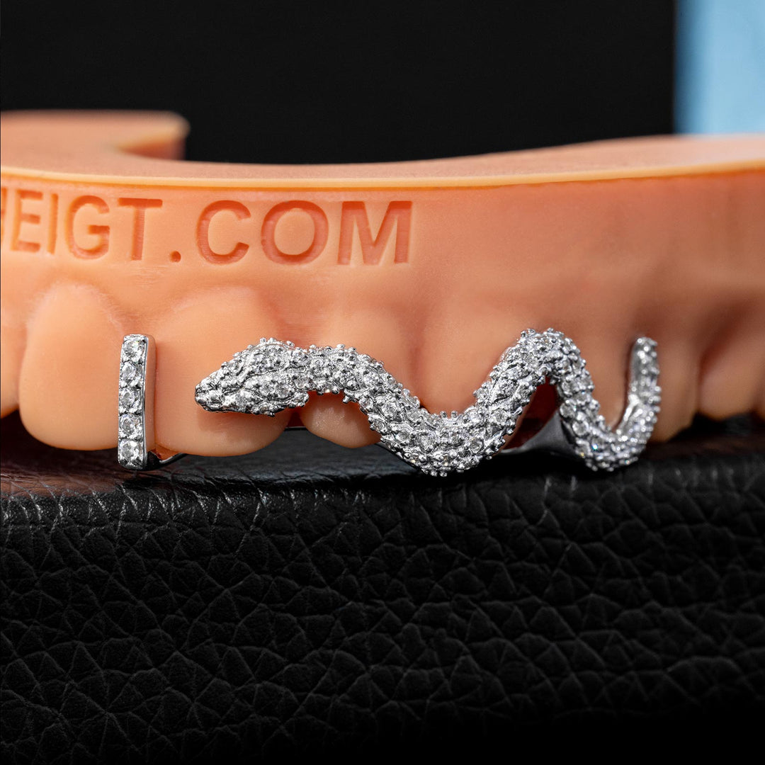 Custom Moissanite Snake Grillz
