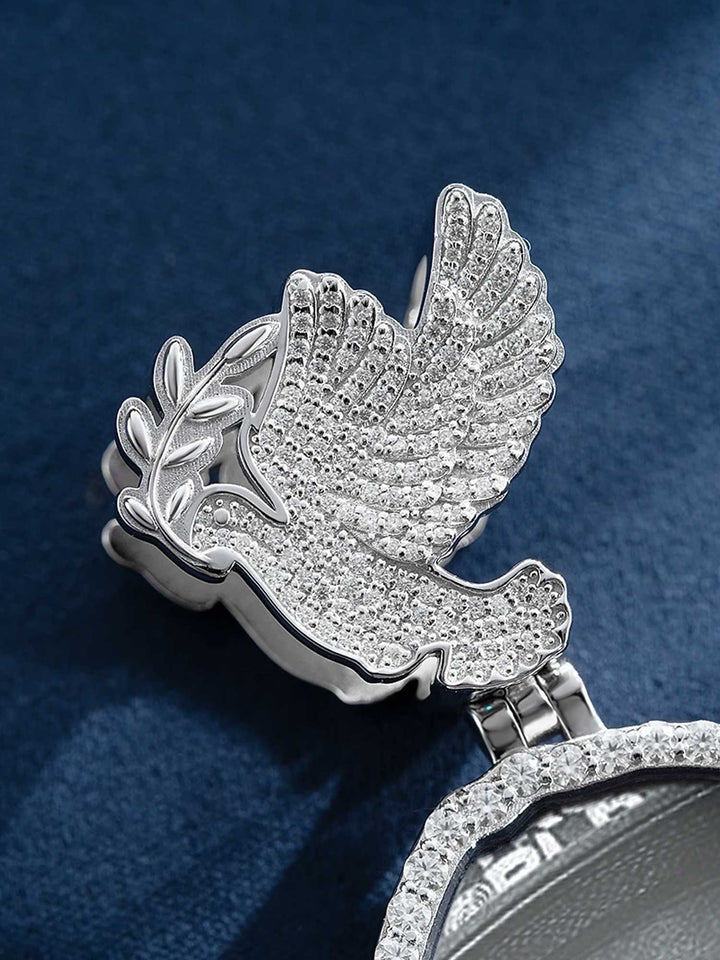 Custom Picture Pendant with Flying Dove