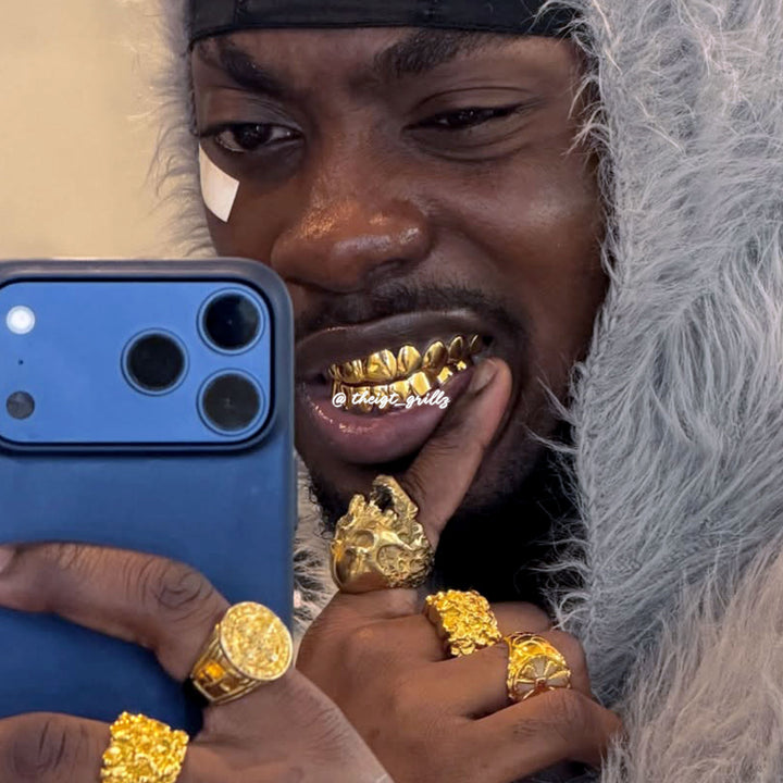 Custom Polished Gold Grillz