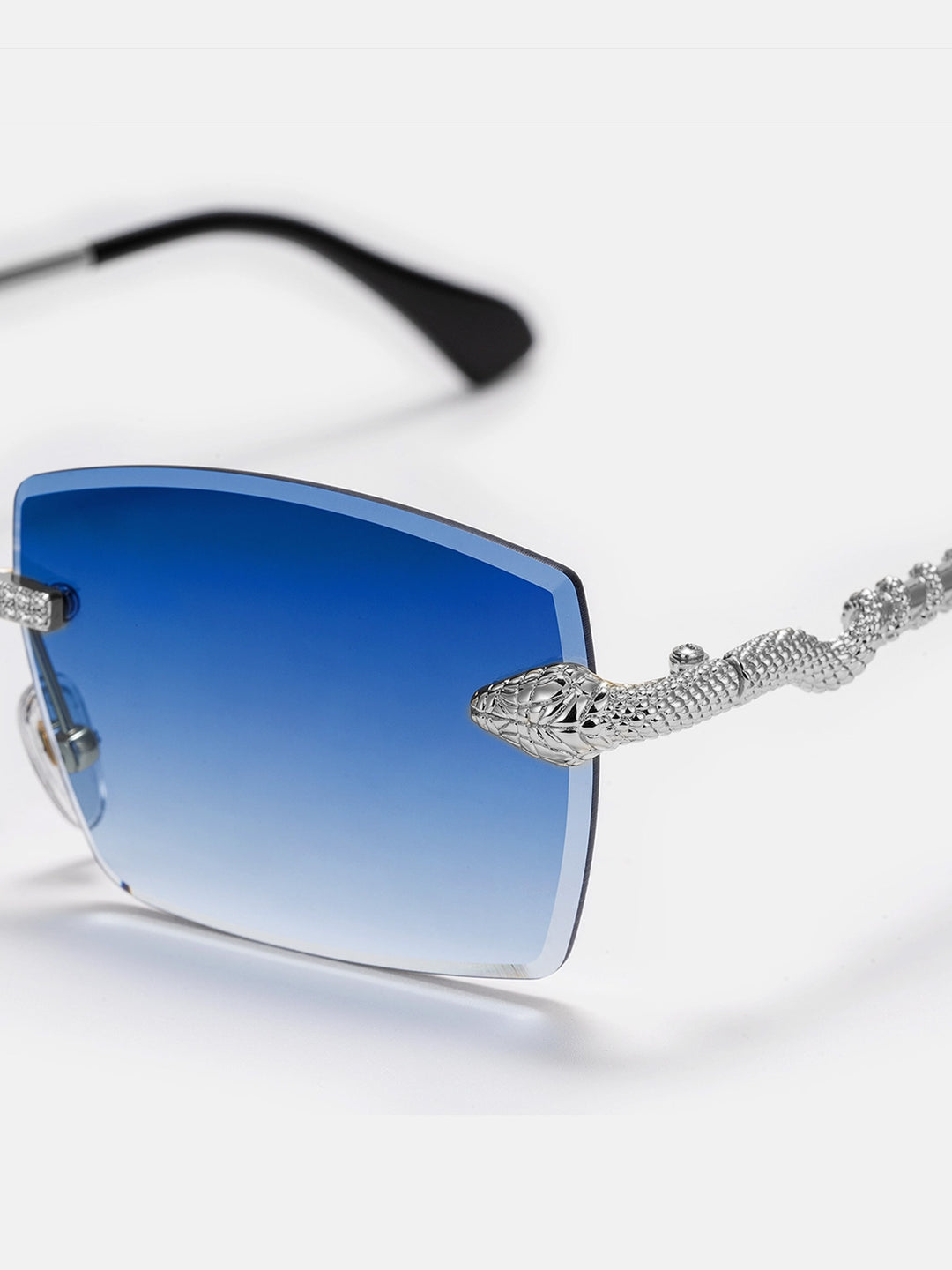 Custom Snake Moissanite Sunglasses In White Gold