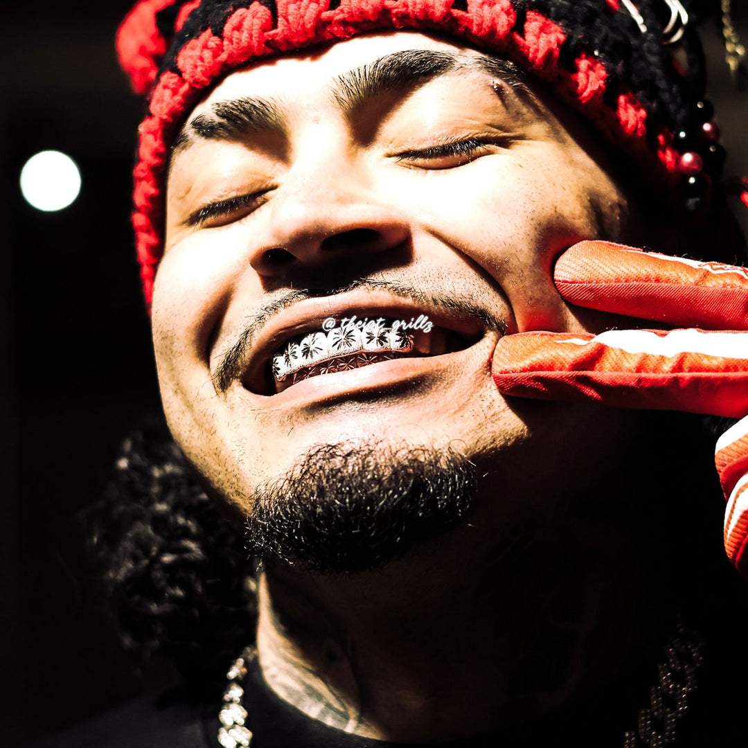 Custom Sunburst Cuts Grillz