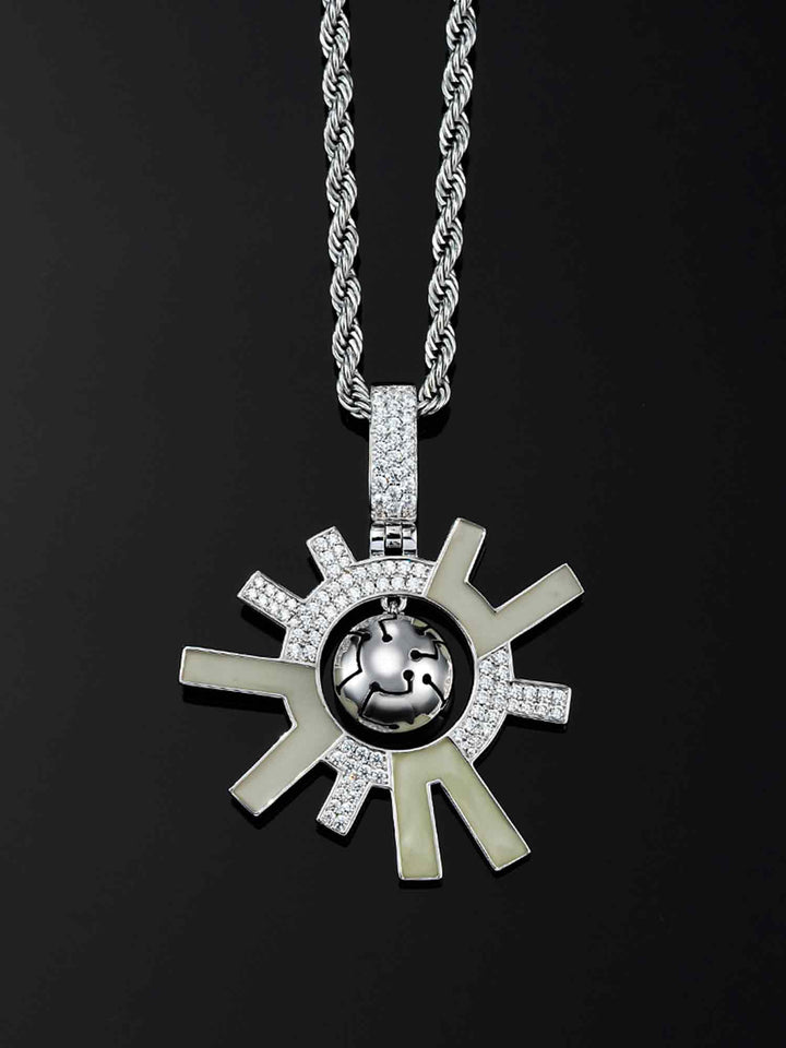 Cyberpunk Fluorescent Solar Energy Pendant