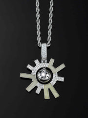 Cyberpunk Fluorescent Solar Energy Pendant