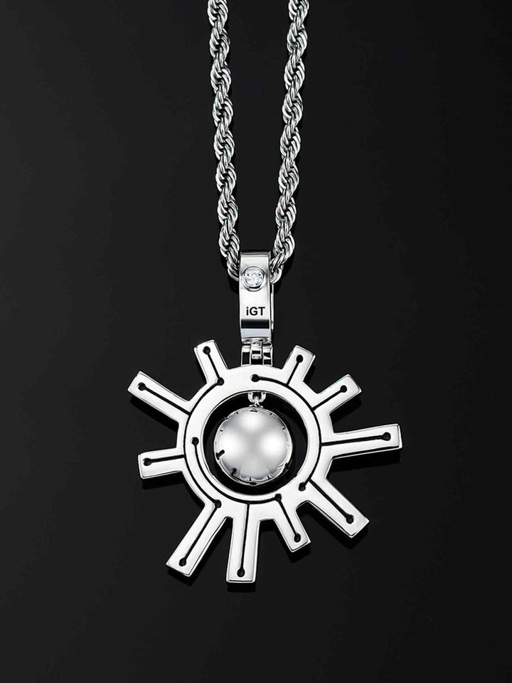 Cyberpunk Fluorescent Solar Energy Pendant
