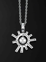 Cyberpunk Fluorescent Solar Energy Pendant