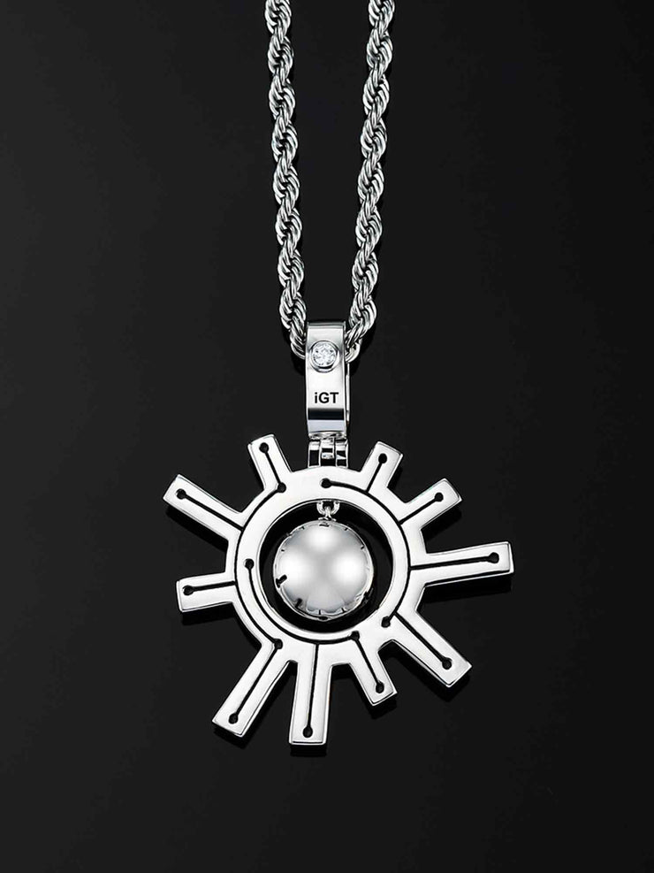 Cyberpunk Fluorescent Solar Energy Pendant