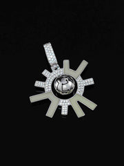 Cyberpunk Fluorescent Solar Energy Pendant