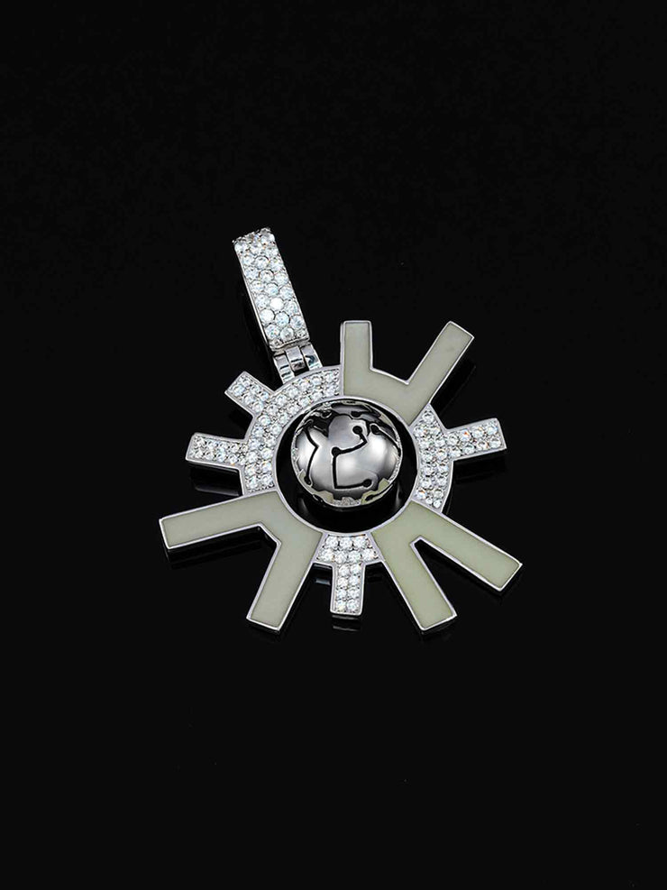 Cyberpunk Fluorescent Solar Energy Pendant