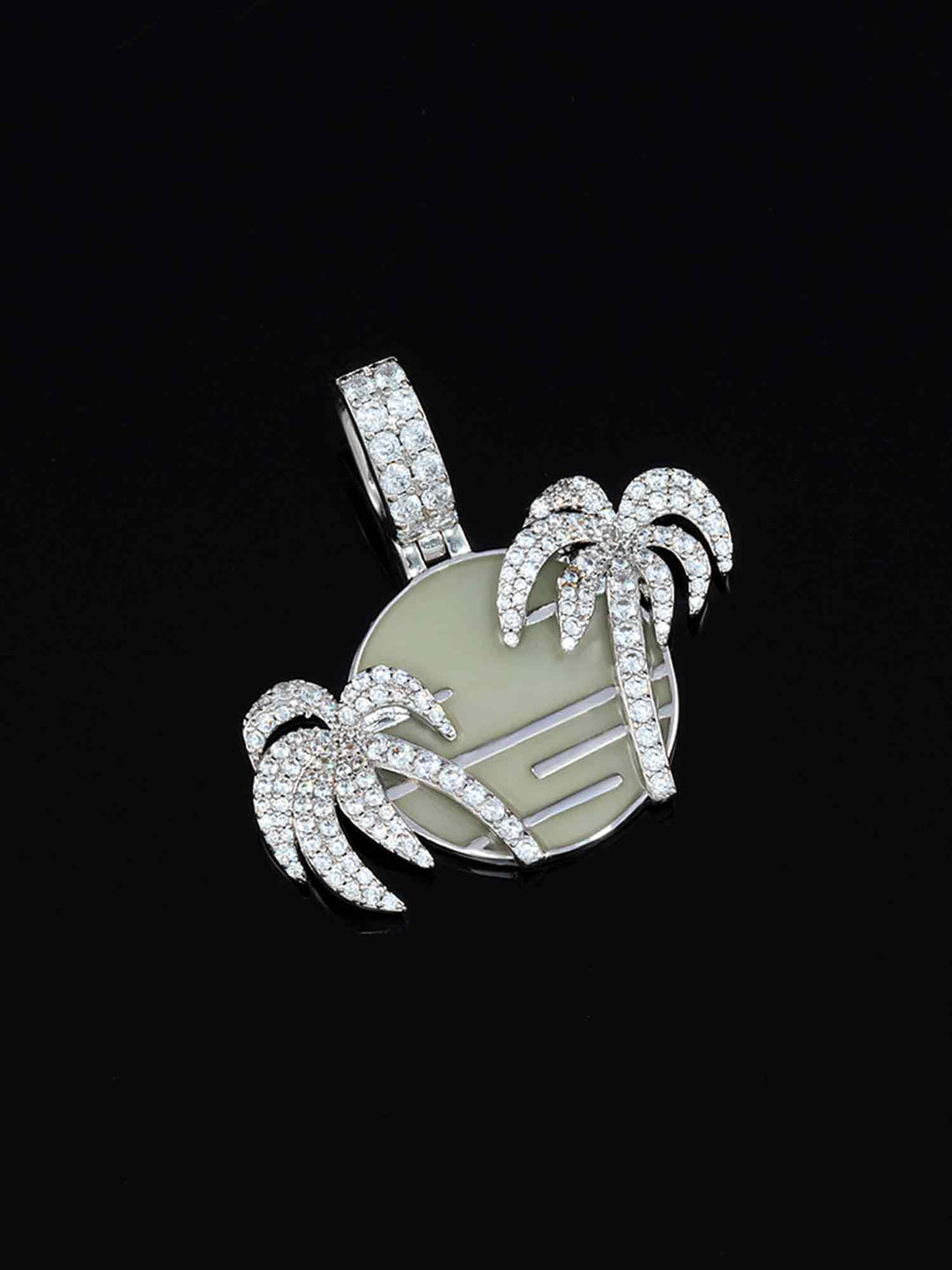 Cyberpunk Fluorescent Palm Tree Pendant