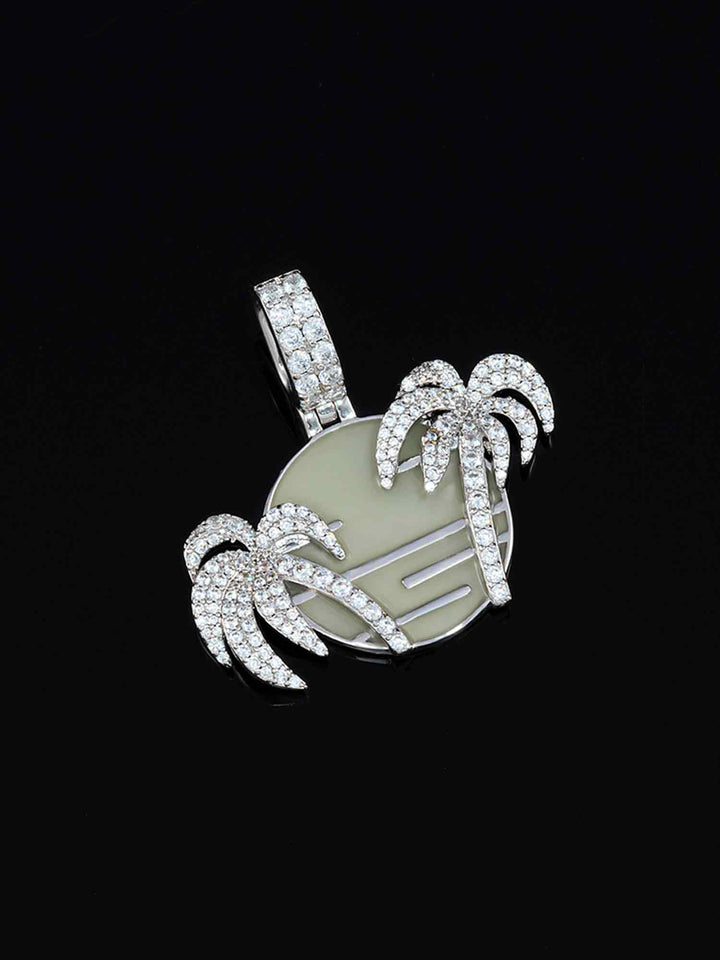 Cyberpunk Fluorescent Palm Tree Pendant