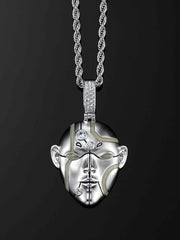 Cyberpunk Fluorescent Humanoid Pendant