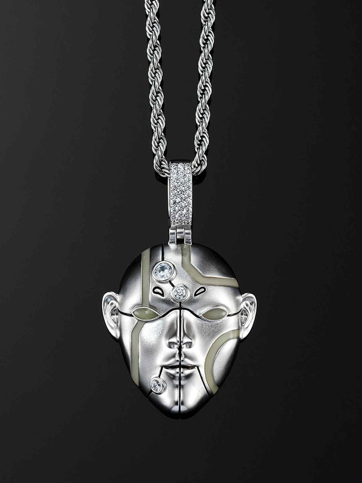 Cyberpunk Fluorescent Humanoid Pendant