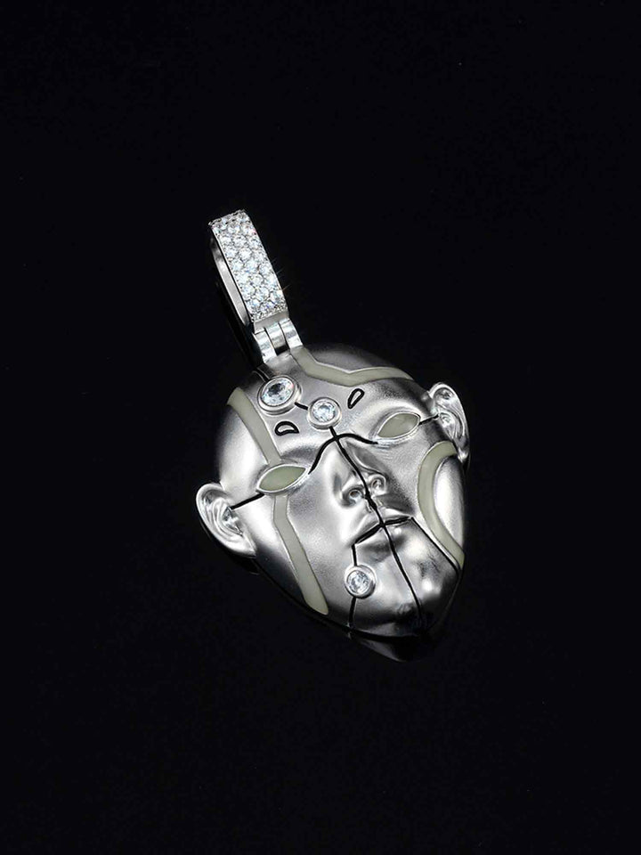 Cyberpunk Fluorescent Humanoid Pendant