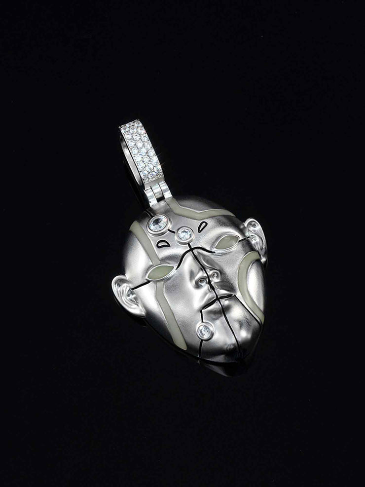Cyberpunk Fluorescent Humanoid Pendant