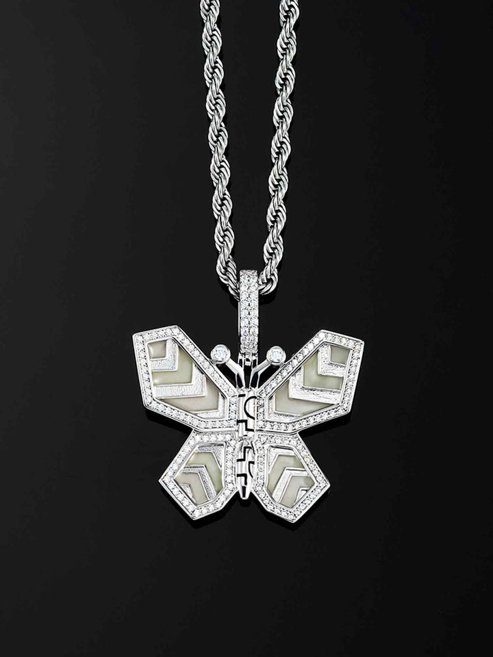 Cyberpunk Fluorescent Butterfly Pendant