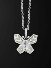 Cyberpunk Fluorescent Butterfly Pendant