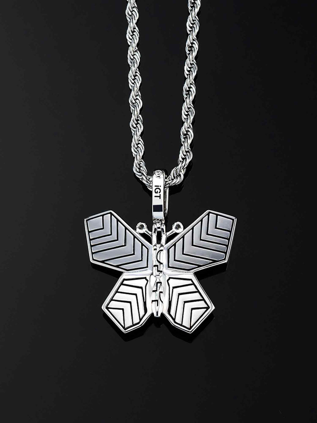 Cyberpunk Fluorescent Butterfly Pendant