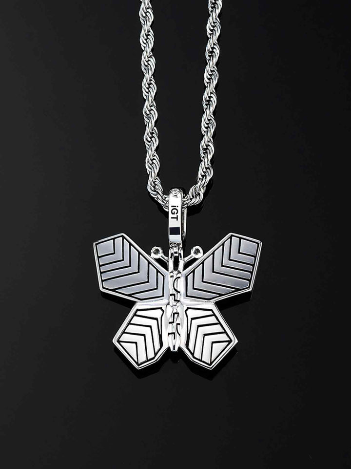 Cyberpunk Fluorescent Butterfly Pendant