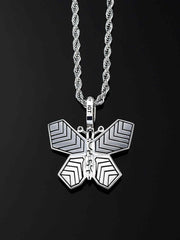 Cyberpunk Fluorescent Butterfly Pendant