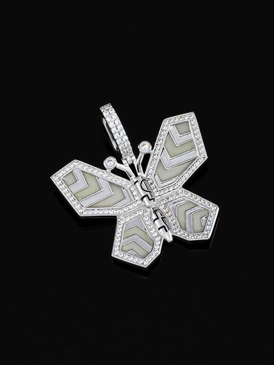 Cyberpunk Fluorescent Butterfly Pendant