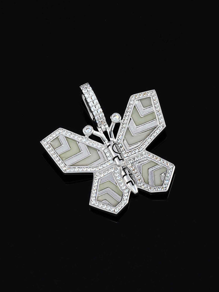 Cyberpunk Fluorescent Butterfly Pendant