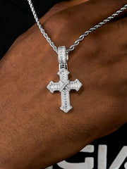 Moissanite Bound Faith Cross Pendant