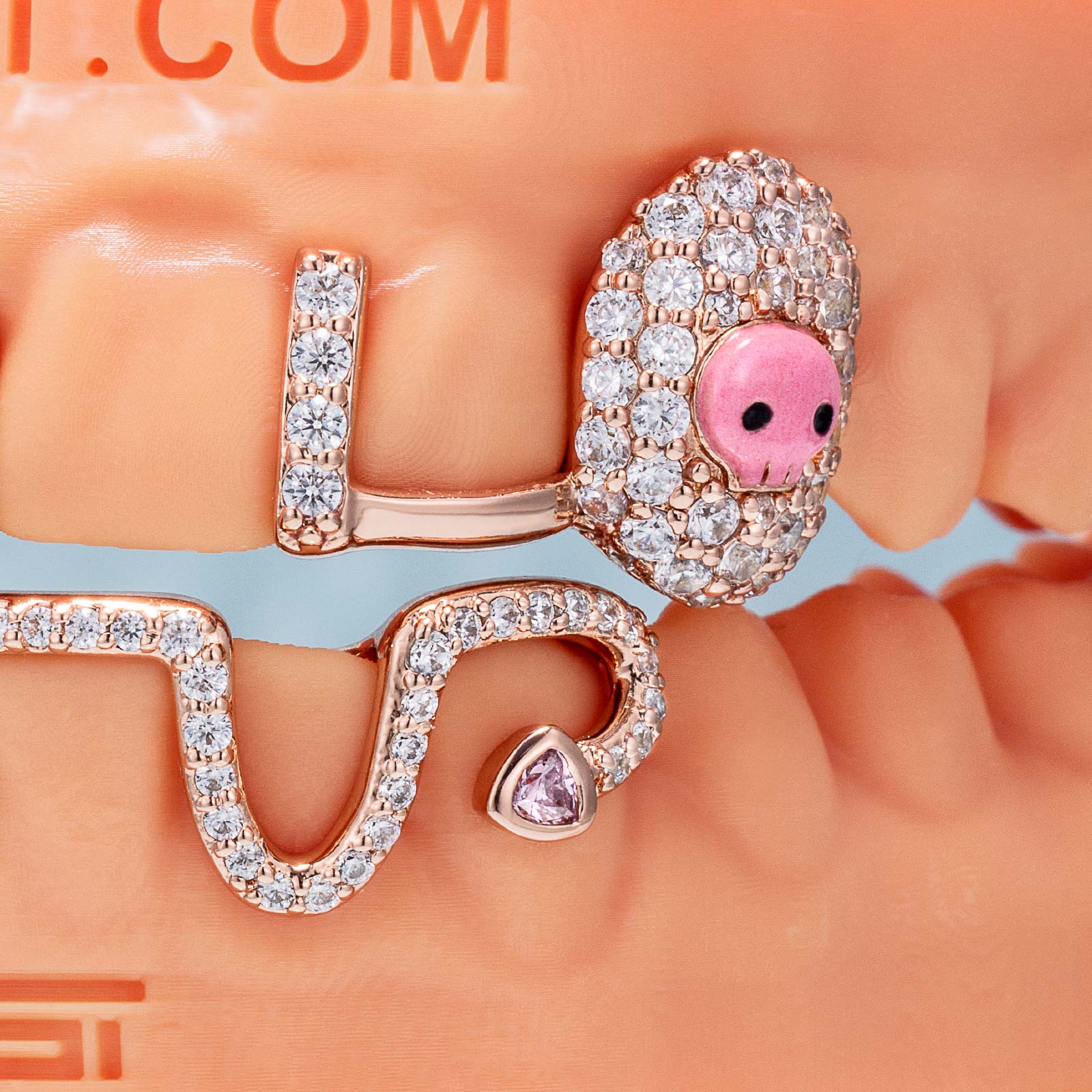Enamel Moissanite Dark Kawaii Skull Custom Grillz
