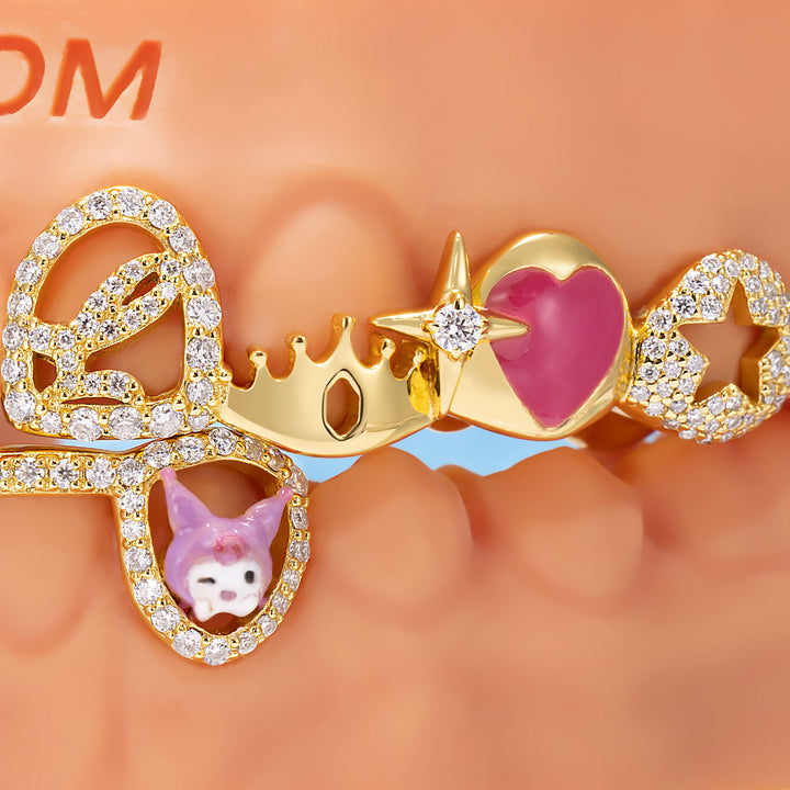 Dark Royal Dragon Letter Grillz