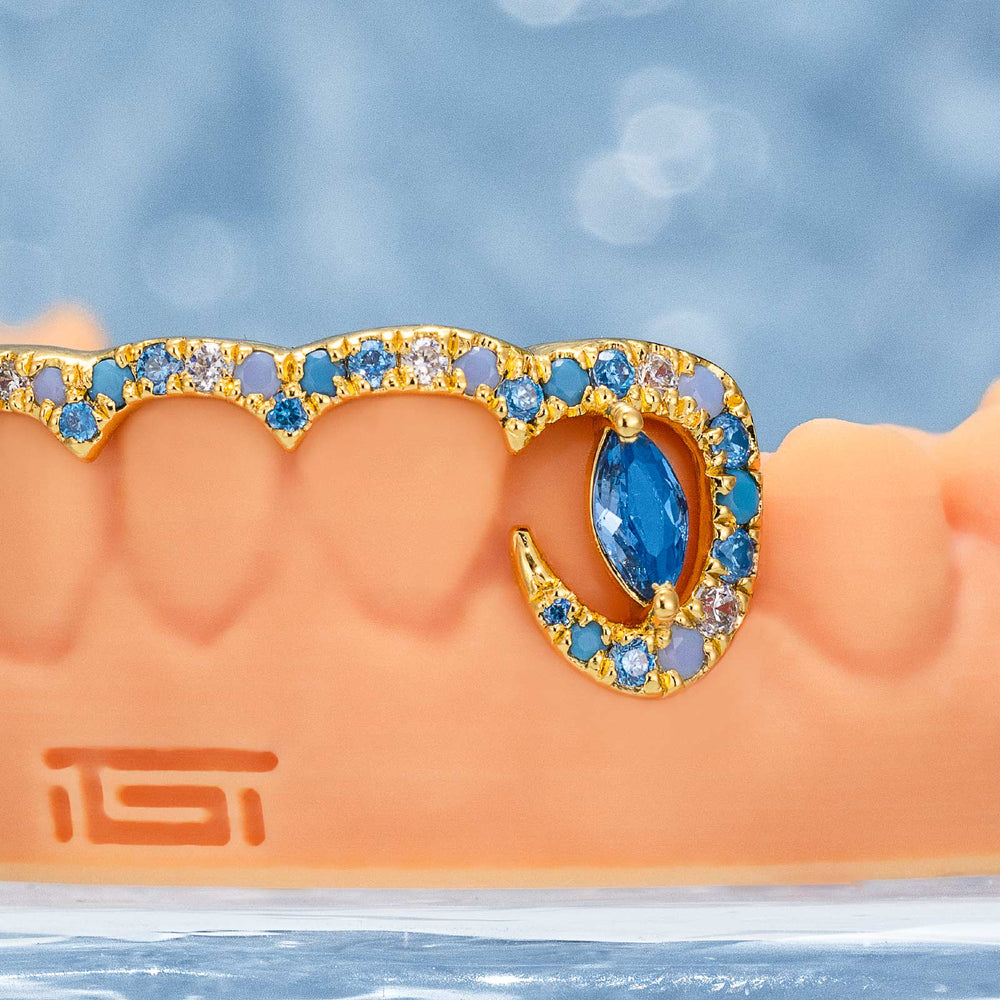 Diamond Bar W Maruqise Cut on Fang